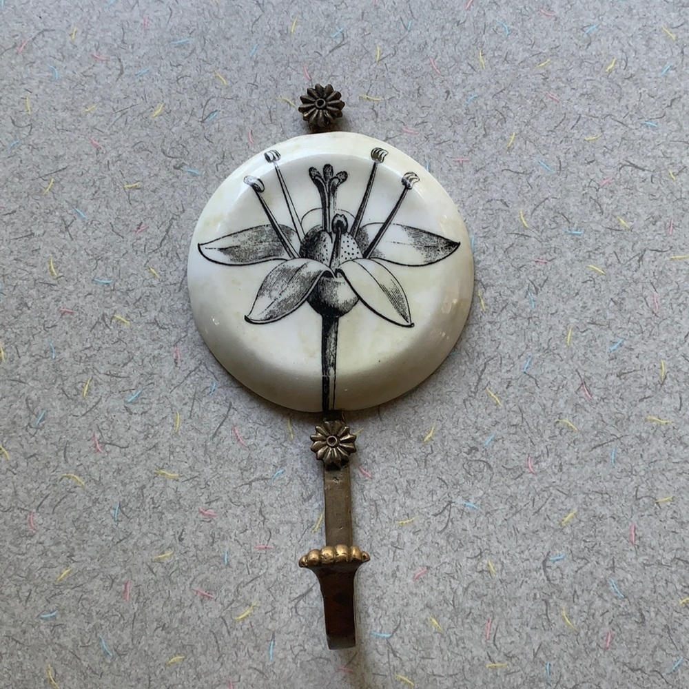 Anthropologie ceramic wall hook